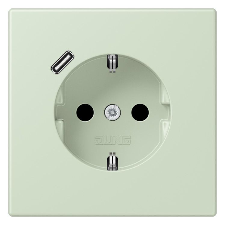 Jung LC1520-18C218 SCHUKO-Steckd.m.USB Typ C LC32042