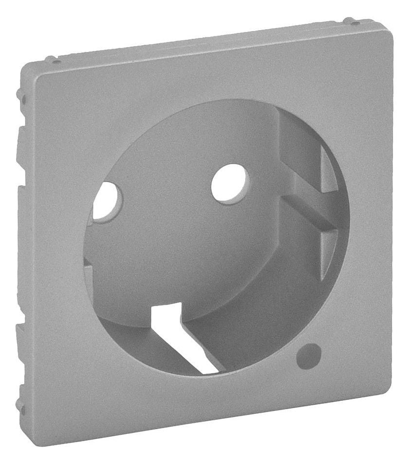 Legrand 754852 Abdeckung Schuko Steckdose LED Valena Life Aluminium