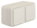 Berker 47843512 Steckdose SCHUKO 2fach waagerecht m.Klappd. Ap W.1 weiß
