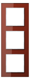 Jung AC583GLRT Glasrahmen 3fach Serie A creation rot