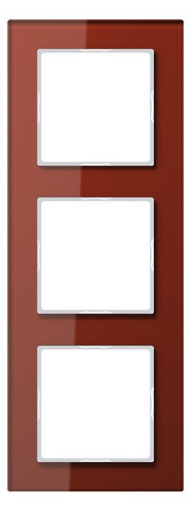 Jung AC583GLRT Glasrahmen 3fach Serie A creation rot