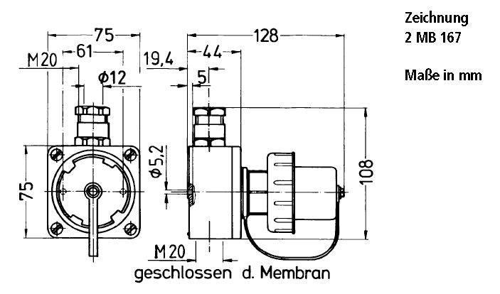 Mennekes 10864 Geraete-St.SCHUKO,16A2p+E 230V IP68,BL