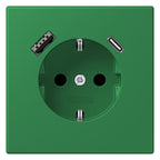 Jung LC1520-15CA219 SCHUKO-Steckd.m.USB Typ AC LC32050