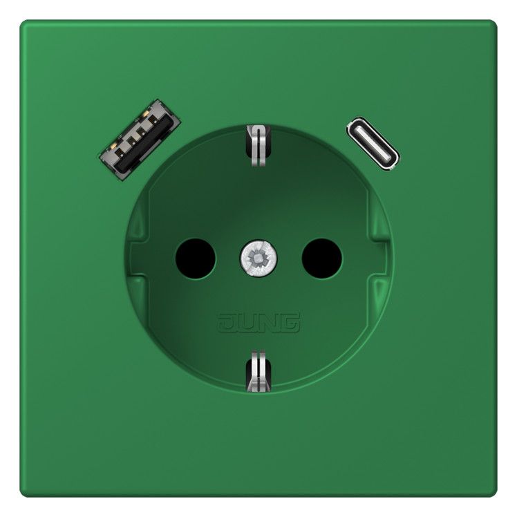 Jung LC1520-15CA219 SCHUKO-Steckd.m.USB Typ AC LC32050
