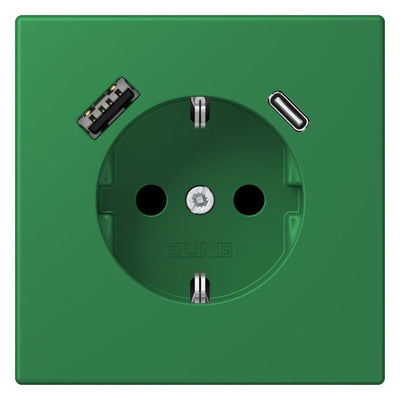 Jung LC1520-15CA219 SCHUKO-Steckd.m.USB Typ AC LC32050