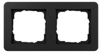 GIRA 0212153 Abdeckrahmen 2f Gira E1 Schwarz m