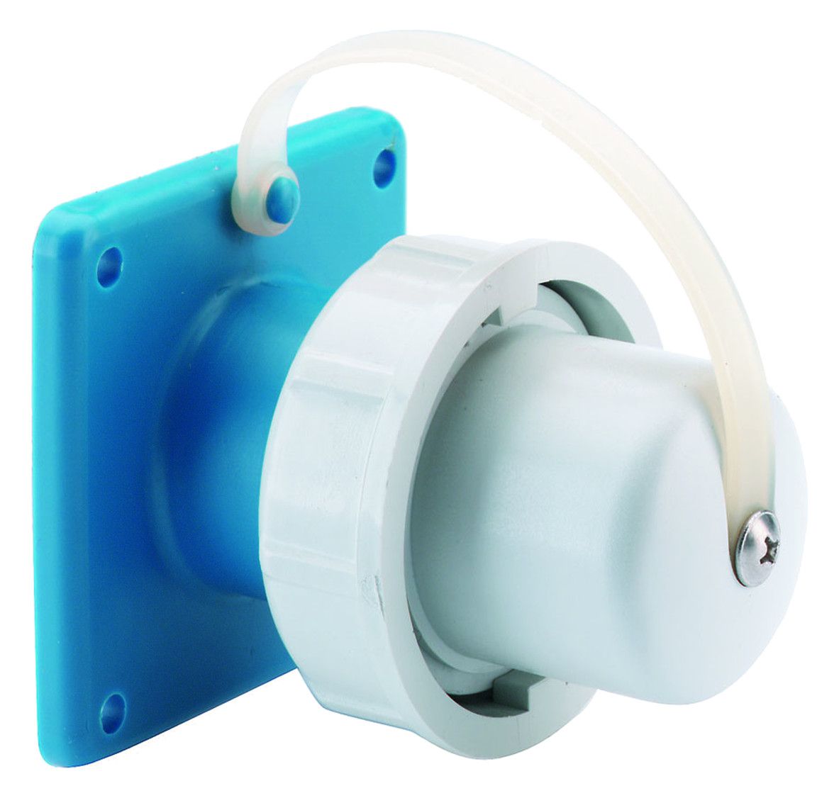 Bals 754 Schuko-Anbaugerätestecker gerade 16A 3p IP67 blau belg./franz.