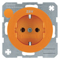 Berker 47432007 Steckdose SCHUKO m.Aufdruck R.1/R.3 orange glänzend
