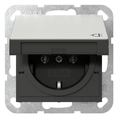 GIRA 4184600 SCHUKO-Steckd.KD SRK System 55 Edelstahl