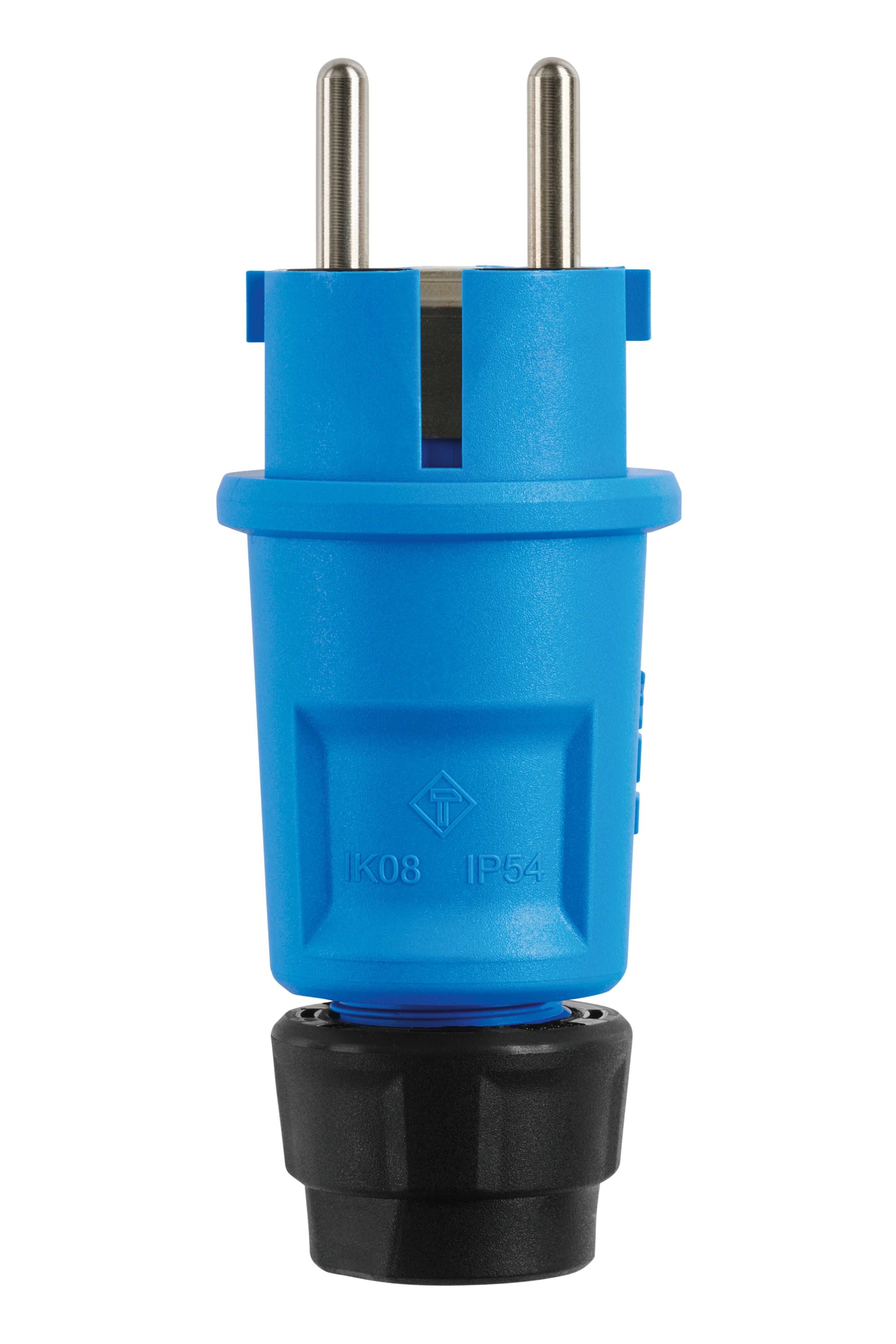 ABL 100000066 Hightech Stecker SCHUKO & fr-be Elamid blau IP54 Typ 1520