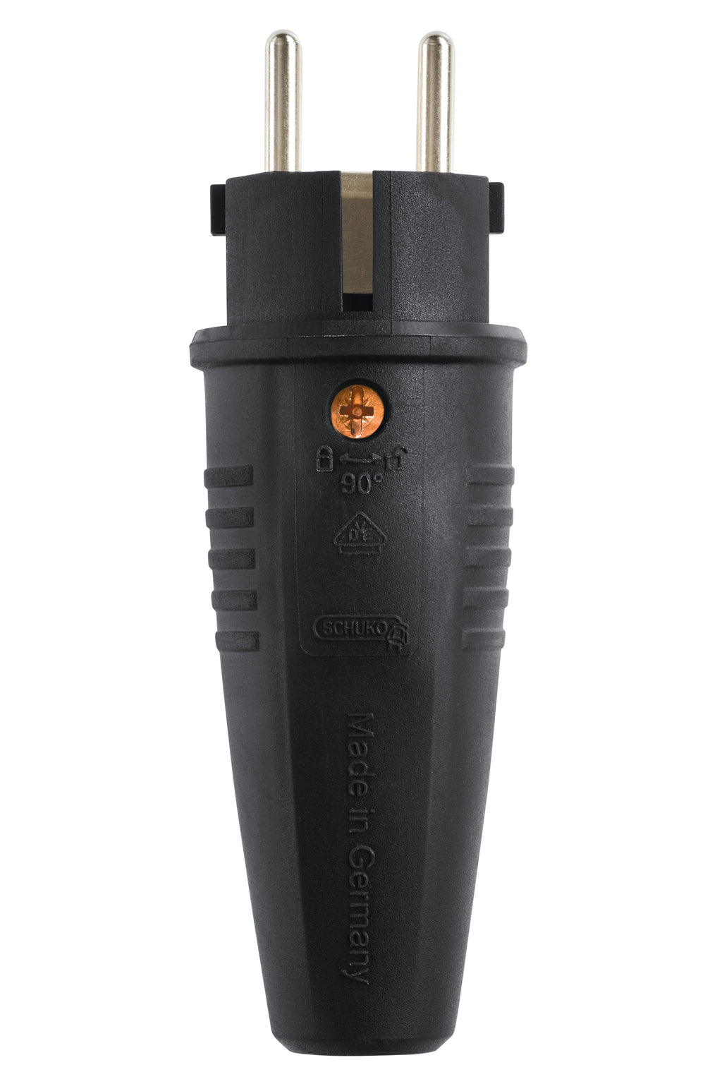 ABL 100000043 Expert Stecker SCHUKO & fr-be Gummi (TPE) schwarz sv IP44 Typ