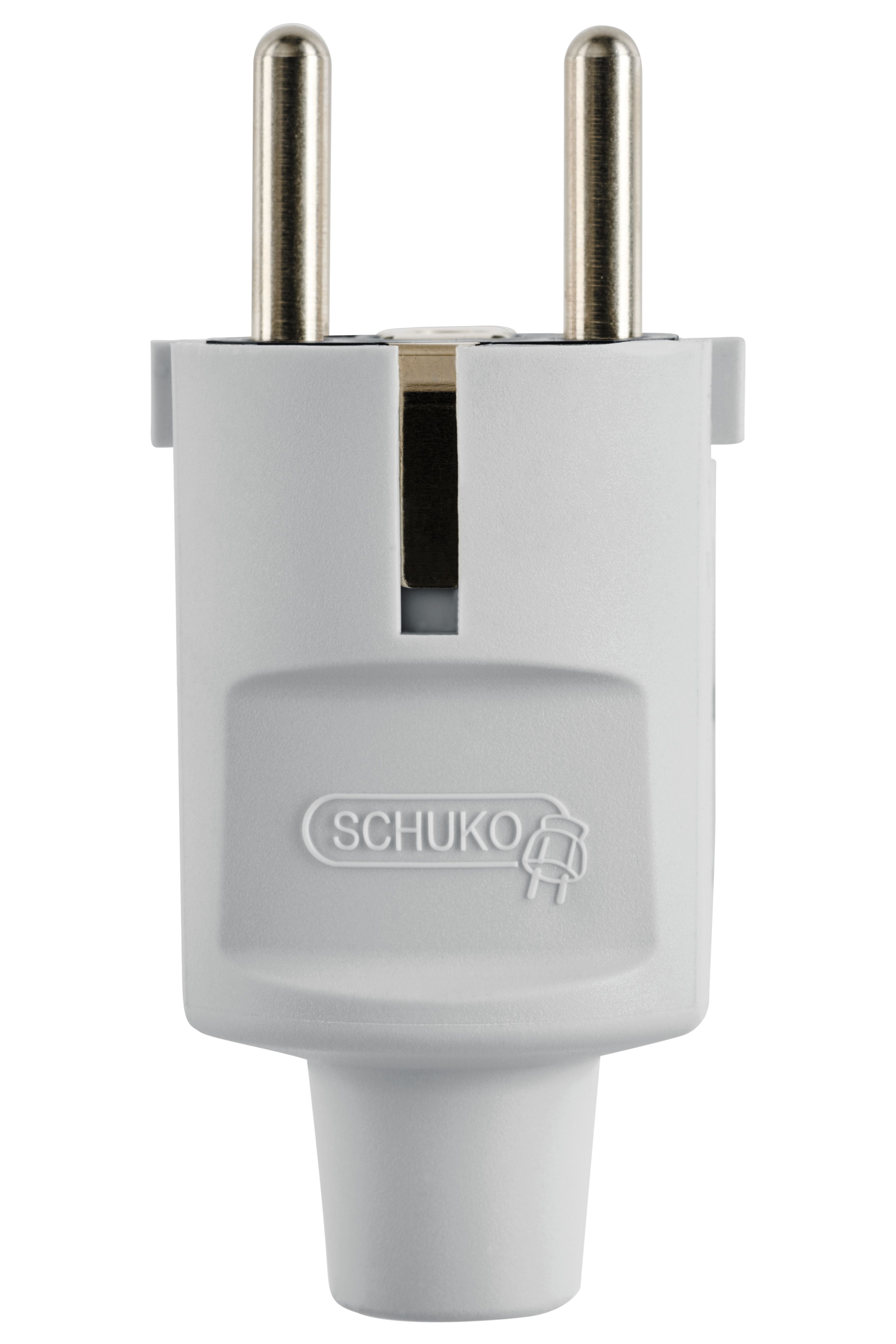 ABL 100000044 Compact Stecker SCHUKO & fr-be TPE schwarz IP20 Typ 1505
