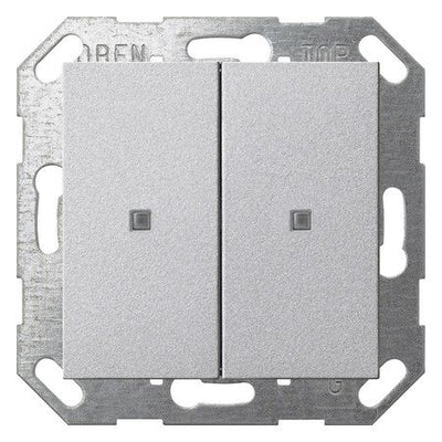 GIRA 517326 Taster Wippe 2fach OneKNX System 55 Farbe Alu
