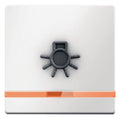 Berker 16516049 Wippe m.Linse orange abtastb. Licht Q.1/Q.3 polarweiß samt