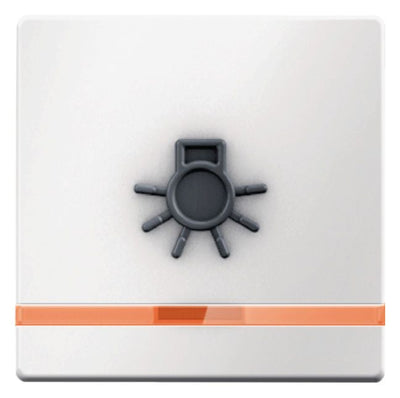 Berker 16516049 Wippe m.Linse orange abtastb. Licht Q.1/Q.3 polarweiß samt