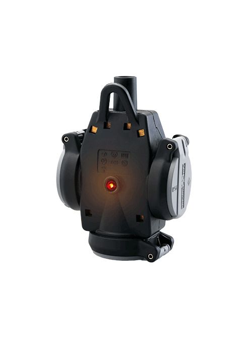 ABL 1173563 SCHUKOProfessional Hänge- kupplung 3f Vollgummi IP54 grau/schwarz
