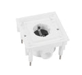 ABL 1471601 Unterteil m.SCHUKO-Steckdose Thermoplast 2xM20 weiß 94x94mm