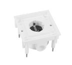 ABL 1471601 Unterteil m.SCHUKO-Steckdose Thermoplast 2xM20 weiß 94x94mm