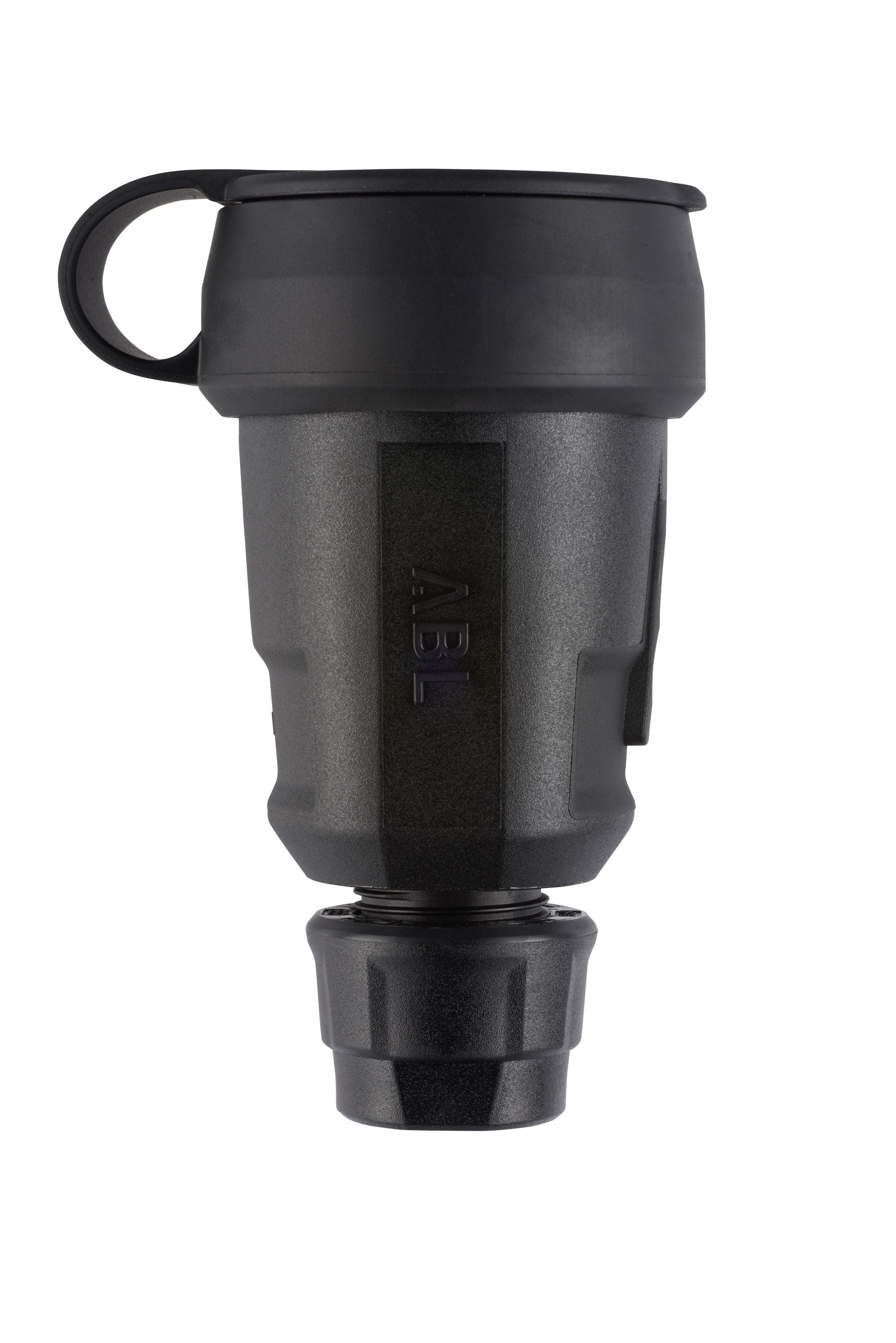 ABL 100000080 Hightech Kupplung SCHUKO Elamid schwarz Manschette IP44 Typ 1580