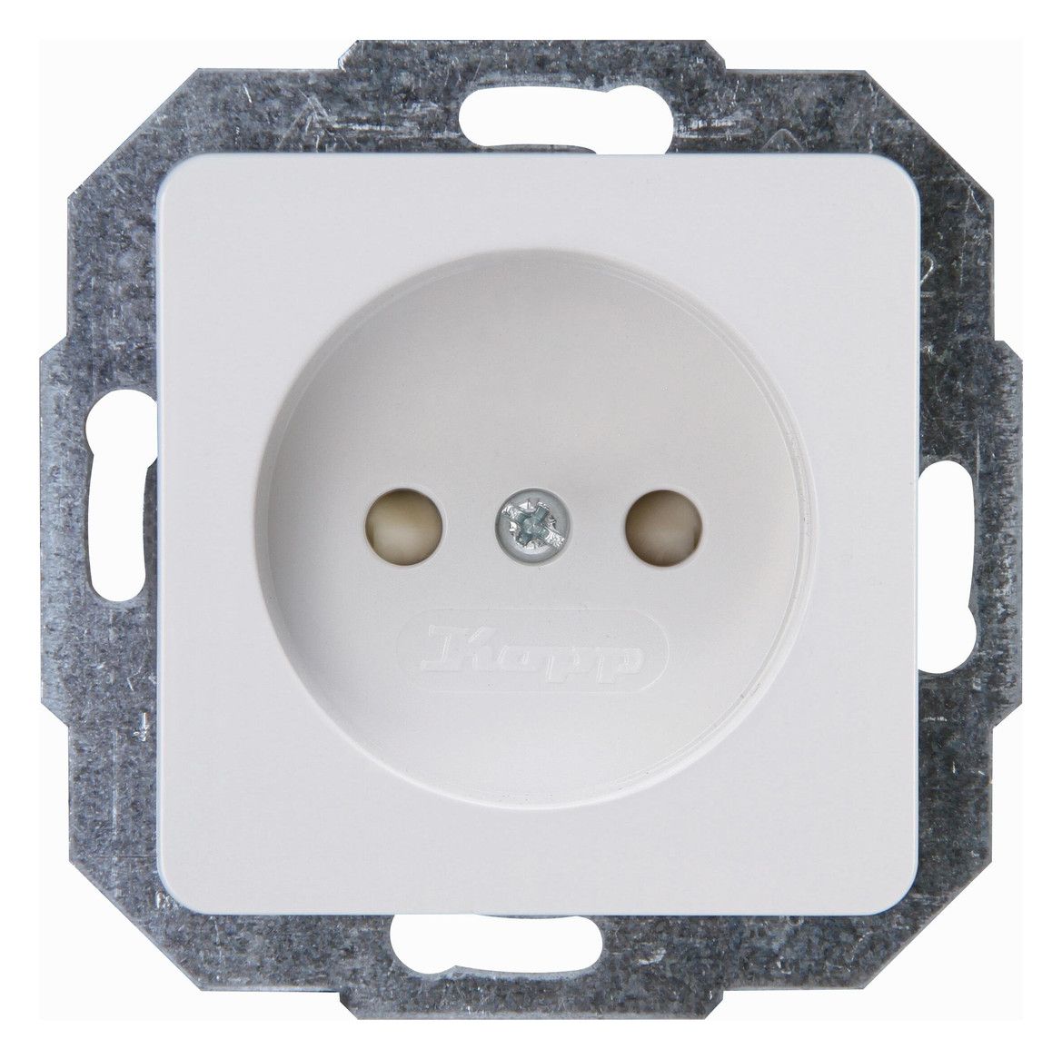 Kopp 926613005 HK02 Steckdose o.Schuko erh.Ber.schutz arktisweiß