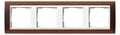 GIRA 0214331 Abdeckrahmen 4fach Zwischen rahmen RW gl. Event Opak Dunkelbraun