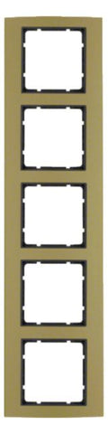 Berker 10153016 Rahmen 5fach B.3 Alu gold/anthrazit