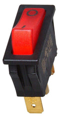 Kopp 192812087 Einbau Wippenschalter 1P beleuchtet schwarz/rot