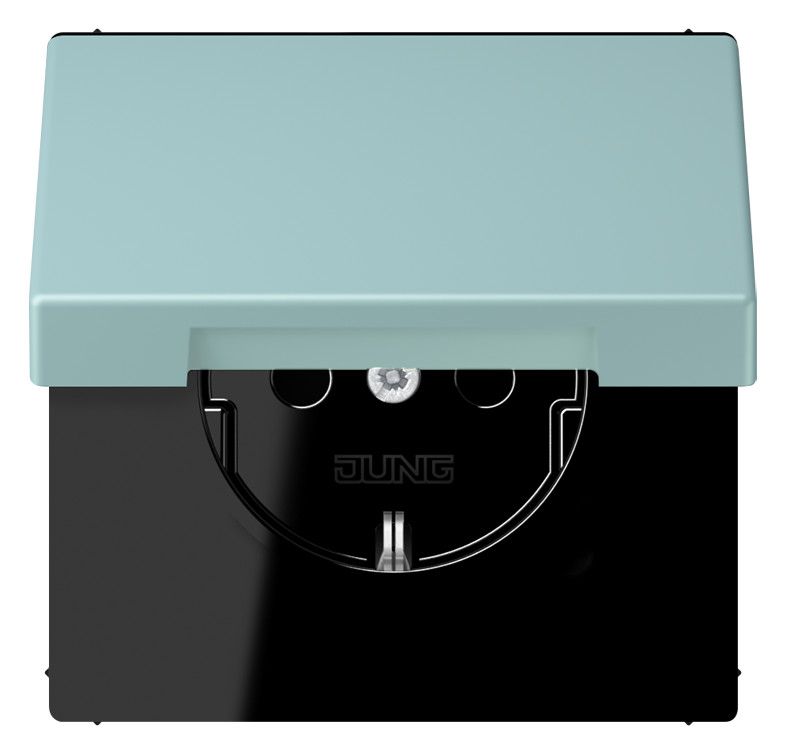 Jung LC1520BFKIKL214 SCHUKO Steckd.KI m. Klappdeckel LC32033