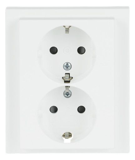 BJ 202 EUJB-884 SCHUKO® Doppelsteckdose volle Abdeckung EBS