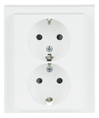 BJ 202 EUJB-884 SCHUKO® Doppelsteckdose volle Abdeckung EBS
