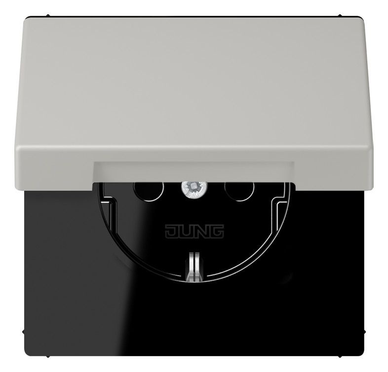 Jung LC1520NBFKL205 SCHUKO Steckd.m.Klappdeckel LC32013