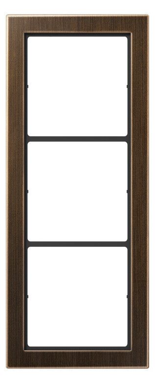 Jung FDME2983AT Rahmen 3fach FD-design Messing antik