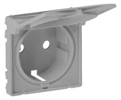 Legrand 754842 Abdeckung Schuko Steckdose Klappd. Valena Life Aluminium