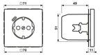 Jung LC1520-18C212 SCHUKO-Steckd.m.USB Typ C LC32031