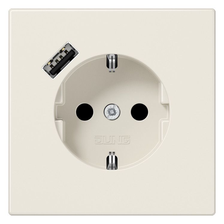 Jung LS1520-18A SCHUKOsteckdose m.USB Typ A