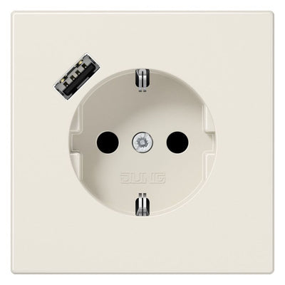 Jung LS1520-18A SCHUKOsteckdose m.USB Typ A