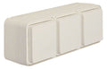 Berker 47733512 Steckdose SCHUKO 3fach waagr. m.Klappd. Ap W.1 polarweiß matt