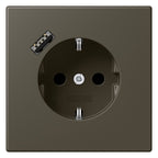 Jung LC1520-18A241 SCHUKO-Steckd.m.USB Typ A LC32140