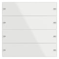 GIRA 502412 Wippenset 4fach Tastsensor4 TS4 Glas Weiß