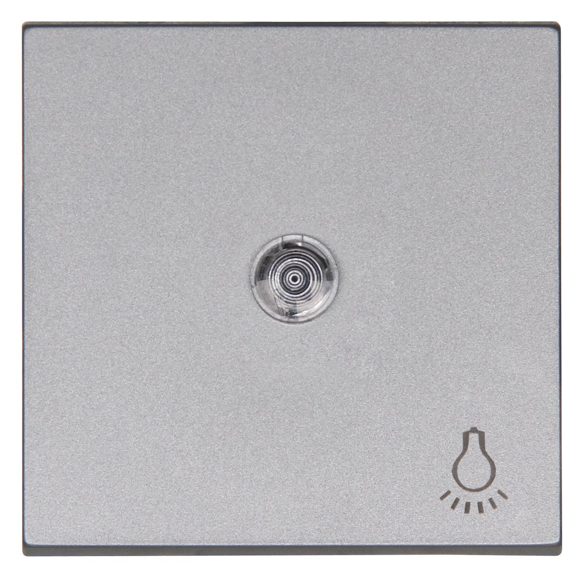 Kopp 490443008 HK07 Flächenwippe m.Linse u.Symbol "Licht" stahl