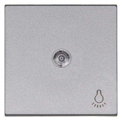 Kopp 490443008 HK07 Flächenwippe m.Linse u.Symbol "Licht" stahl