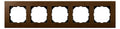 Mert MEG 4055-3473 Holzrahmen,5-fach, Walnuss,M-PLAN