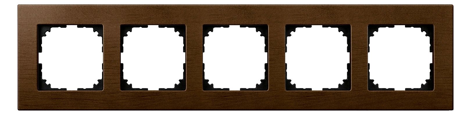 Mert MEG 4055-3473 Holzrahmen,5-fach, Walnuss,M-PLAN