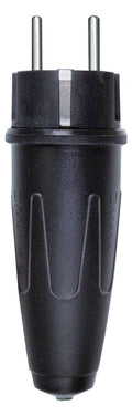 Mert 123551 Schwerer Vollgummi-SCHUKO- Stecker schwarz