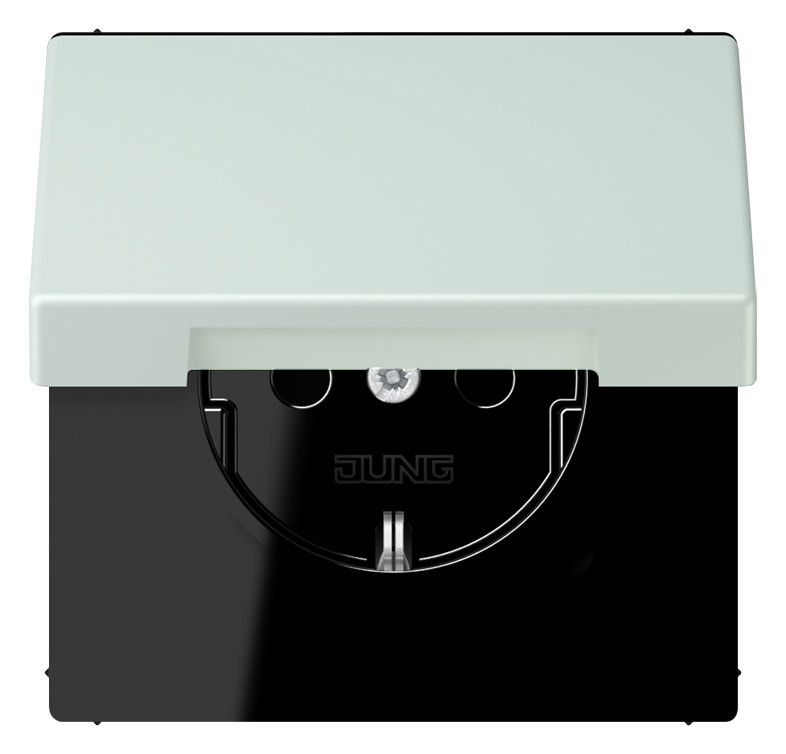 Jung LC1520BFKIKL215 SCHUKO Steckd.KI m. Klappdeckel LC32034
