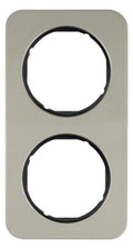 Berker 10122104 Rahmen 2fach R.1 Edelstahl/schwarz