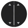 Berker 16442045 Wippe m.Aufdruck Symbol Pfeile R.1/R.3 schwarz glänzend
