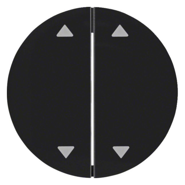 Berker 16442045 Wippe m.Aufdruck Symbol Pfeile R.1/R.3 schwarz glänzend