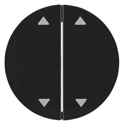 Berker 16442045 Wippe m.Aufdruck Symbol Pfeile R.1/R.3 schwarz glänzend