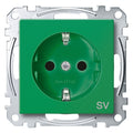 Mert MEG 2300-0304 SCHUKO-Steckdose BRS f.Sonder StK SV grün System M